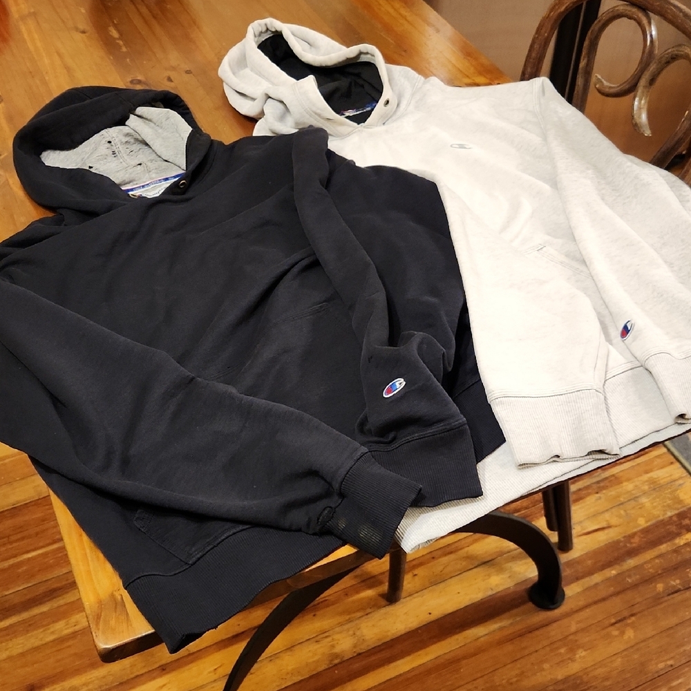 Comfy, Worn-In Champion Hoodies (Lot Of 2)